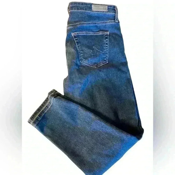 AG Adriano Goldschmied The Mid Rise Stevie Capri Petite Blue - Picture 4 of 10